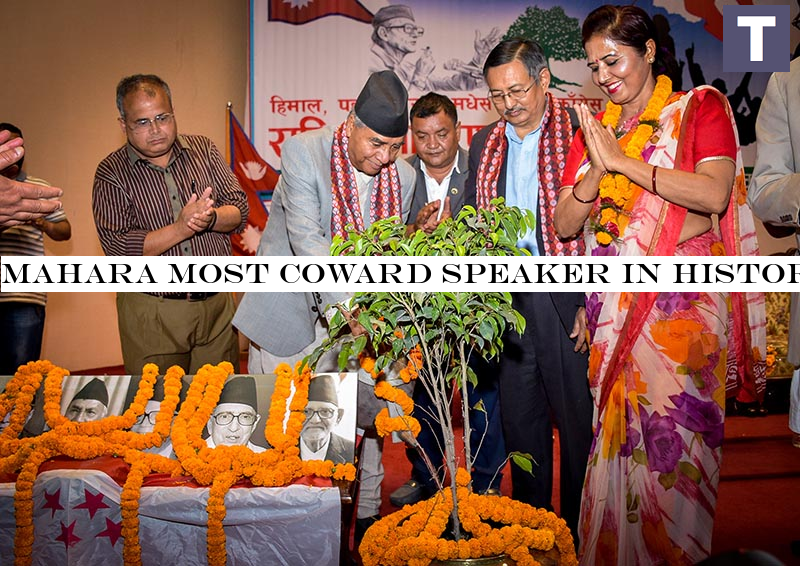 Mahara most coward speaker in history: Deuba