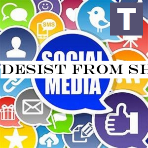 Desist from sharing harmful information on social media