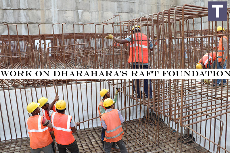 Work on Dharahararaft foundation starts