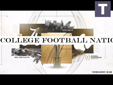 College Football National Championship Game #2 Clemson Tigers vs. #1 Alabama Crimson Tide Simulation