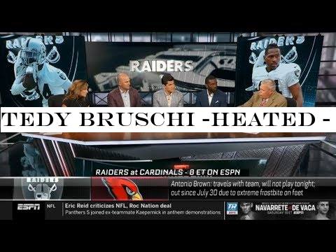 Tedy Bruschi quot;heated quot; Raiders at Cardinals: A.Brown travels with team, 'll not play tonight| ESPN SC