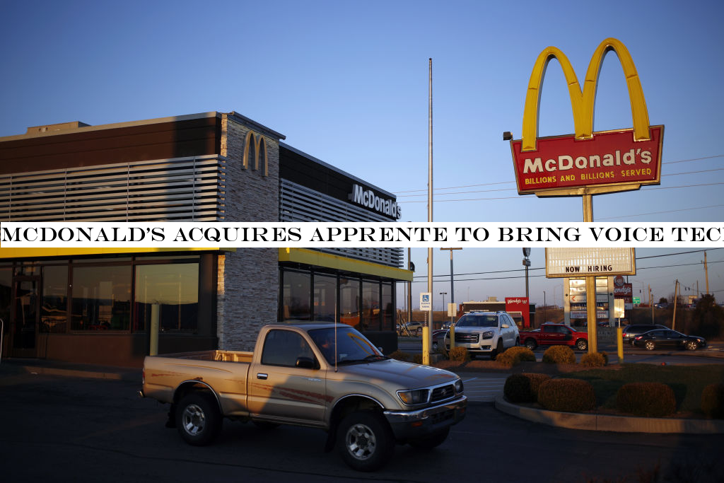 McDonaldacquires Apprente to bring voice technology to drive-thrus