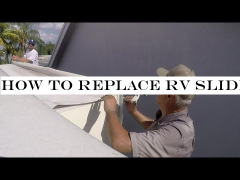 HOW TO REPLACE RV SLIDE OUT TOPPER AWNING FABRIC