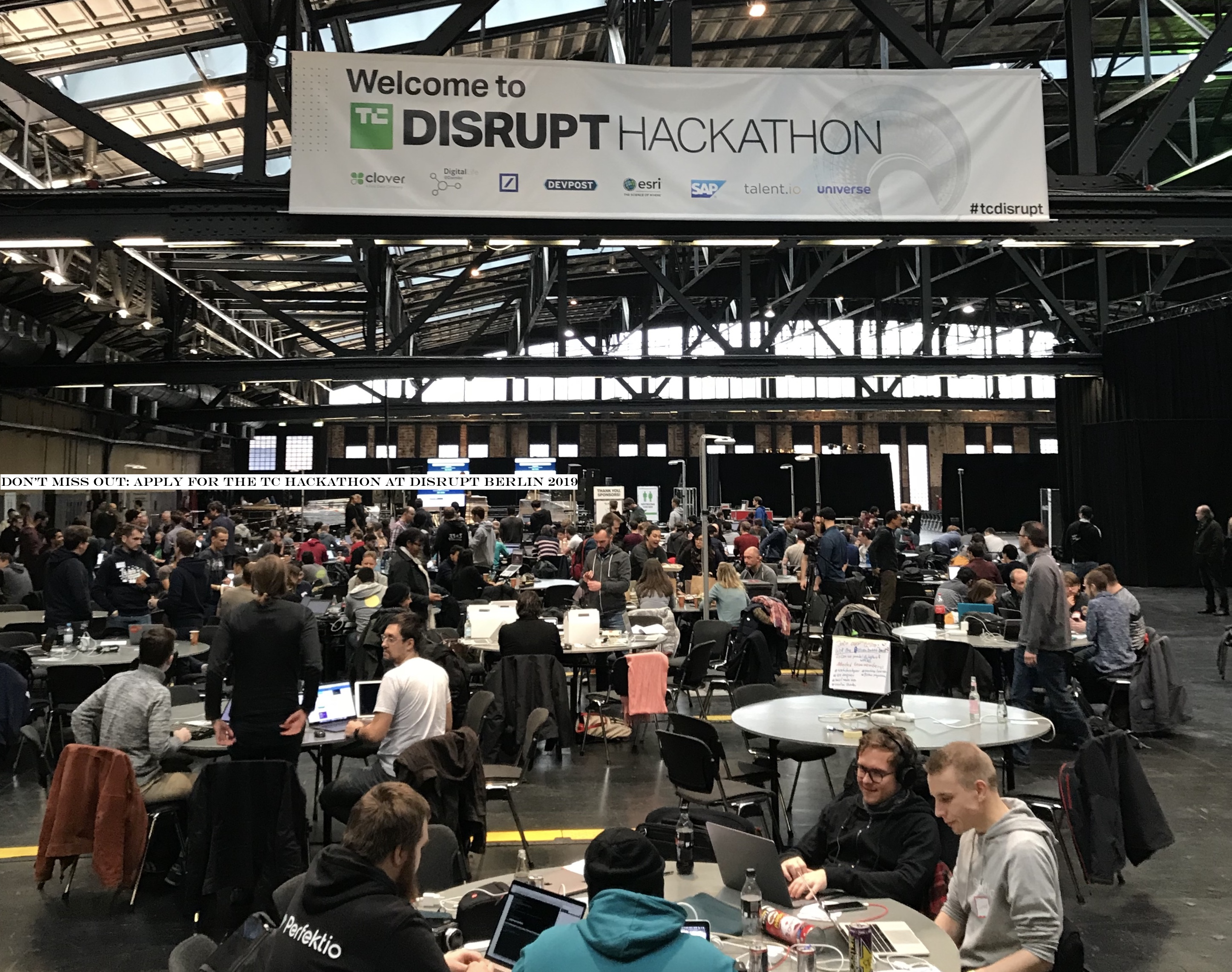 Don&t miss out: Apply for the TC Hackathon at Disrupt Berlin 2019