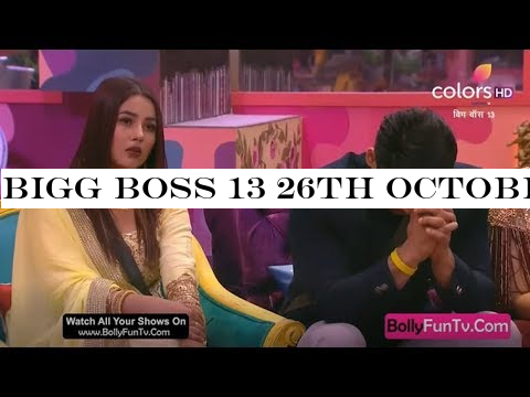 Bigg Boss 13 26th October 2019 Episode 26