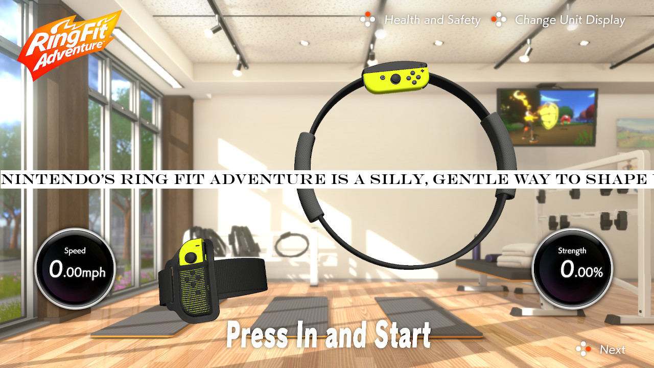 NintendoRing Fit Adventure is a silly, gentle way to shape up