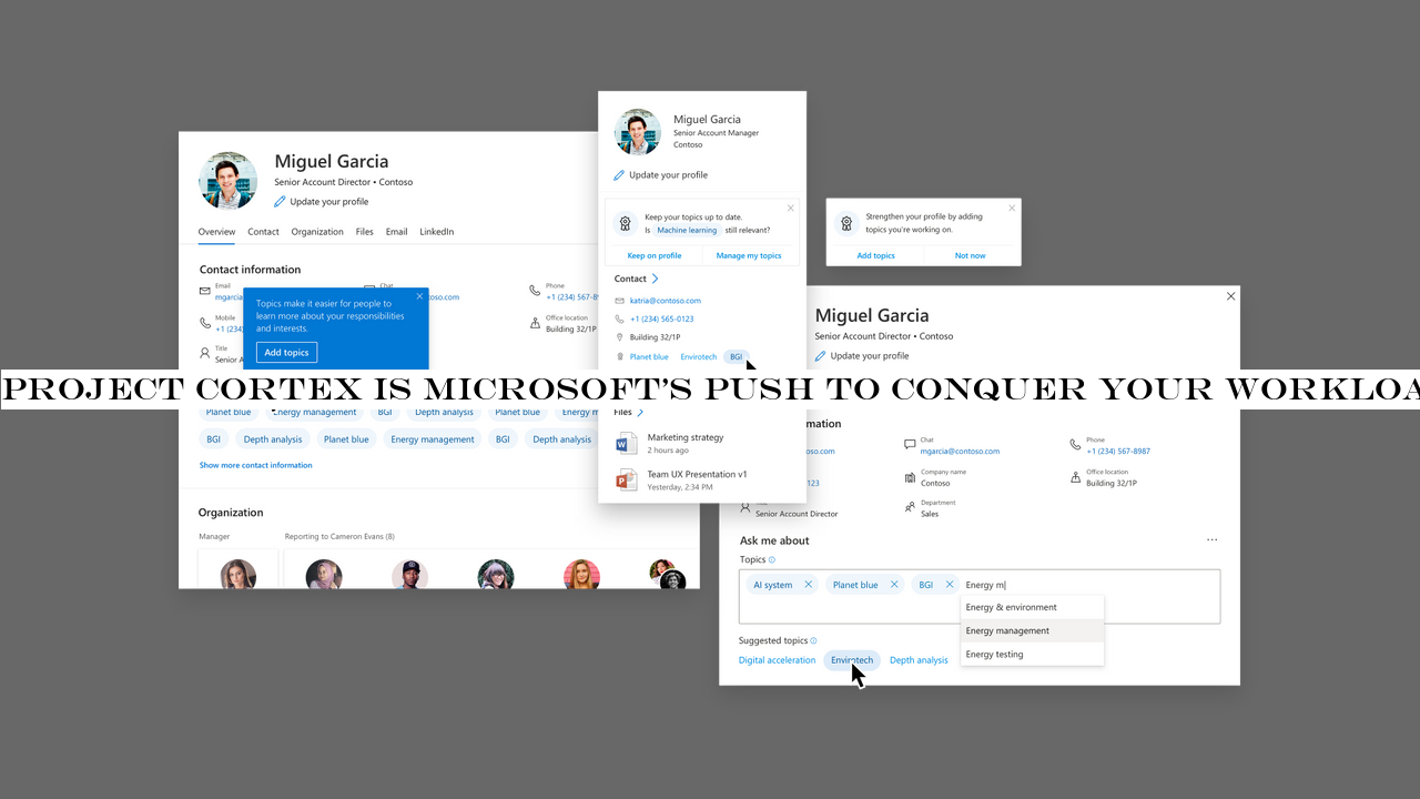 Project Cortex is Microsoft's push to conquer your workload