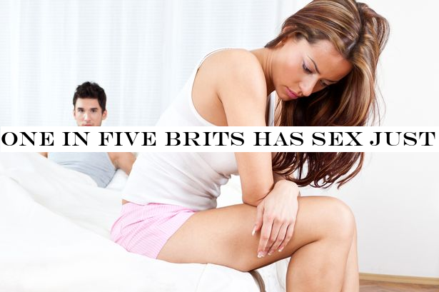 One in five Brits has sex just three times a year, survey shows