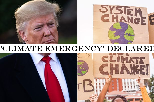 'Climate emergency' declared as Trump begins process to leave Paris agreement