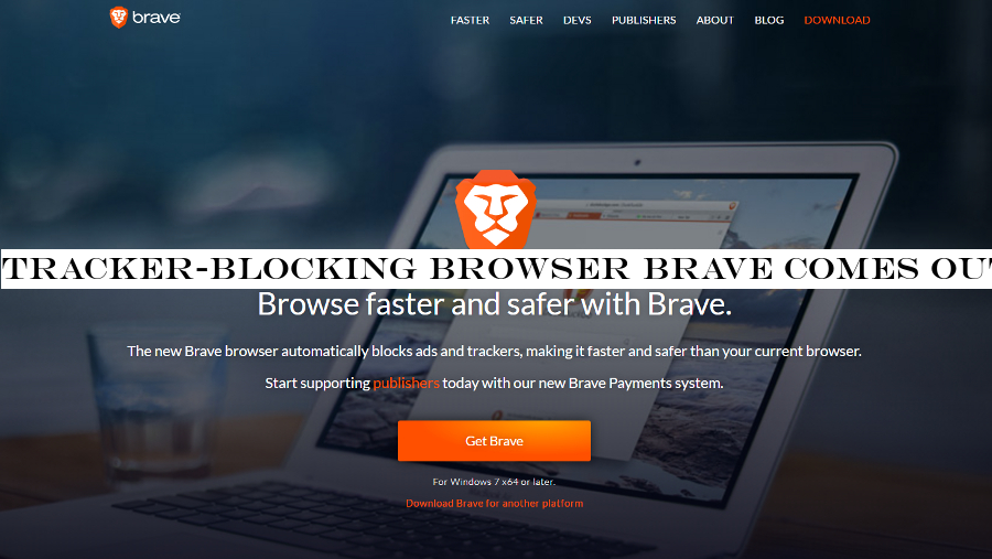 Tracker-blocking browser Brave comes out of beta