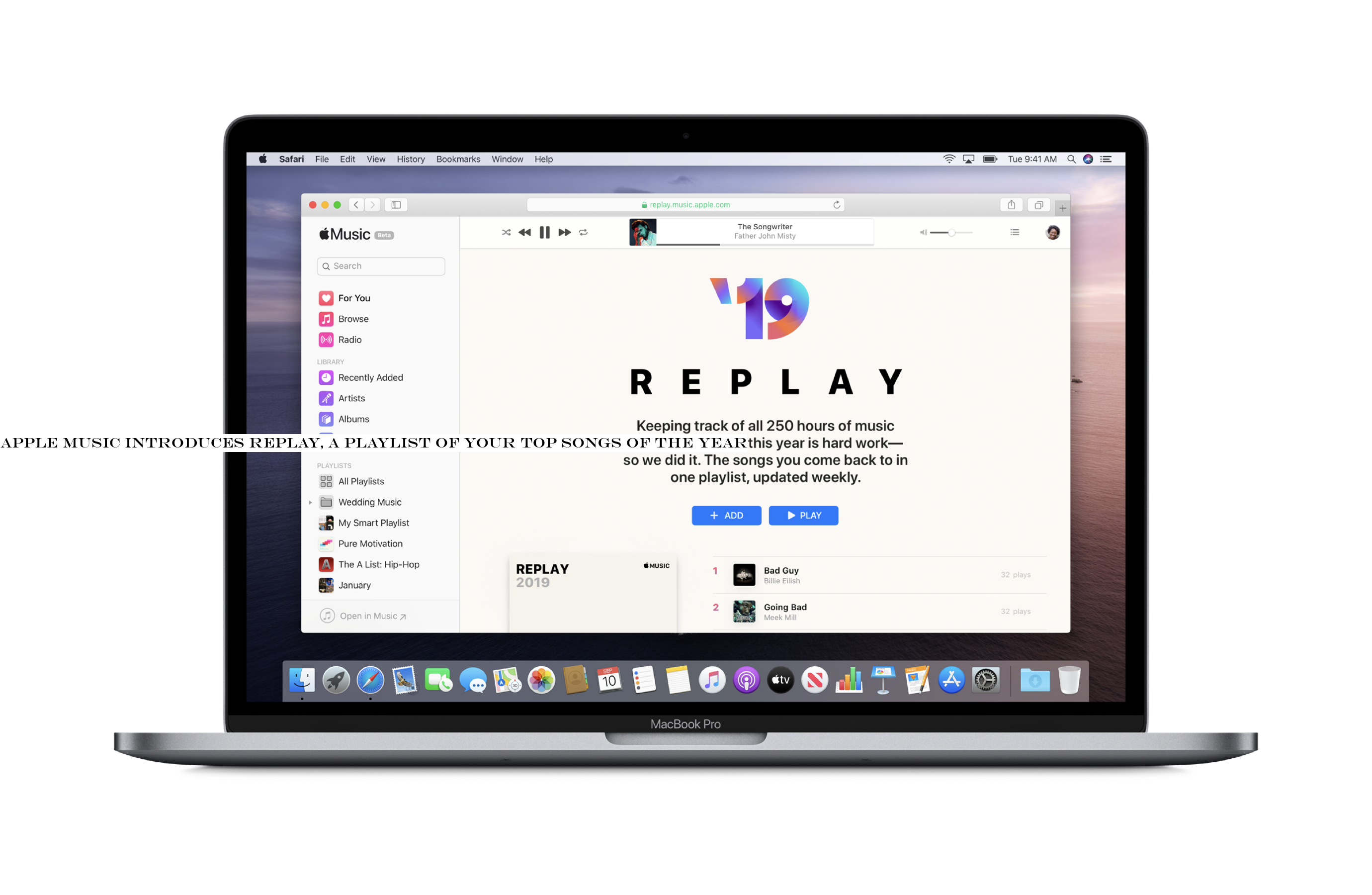 Apple Music introduces Replay, a playlist of your top songs of the year