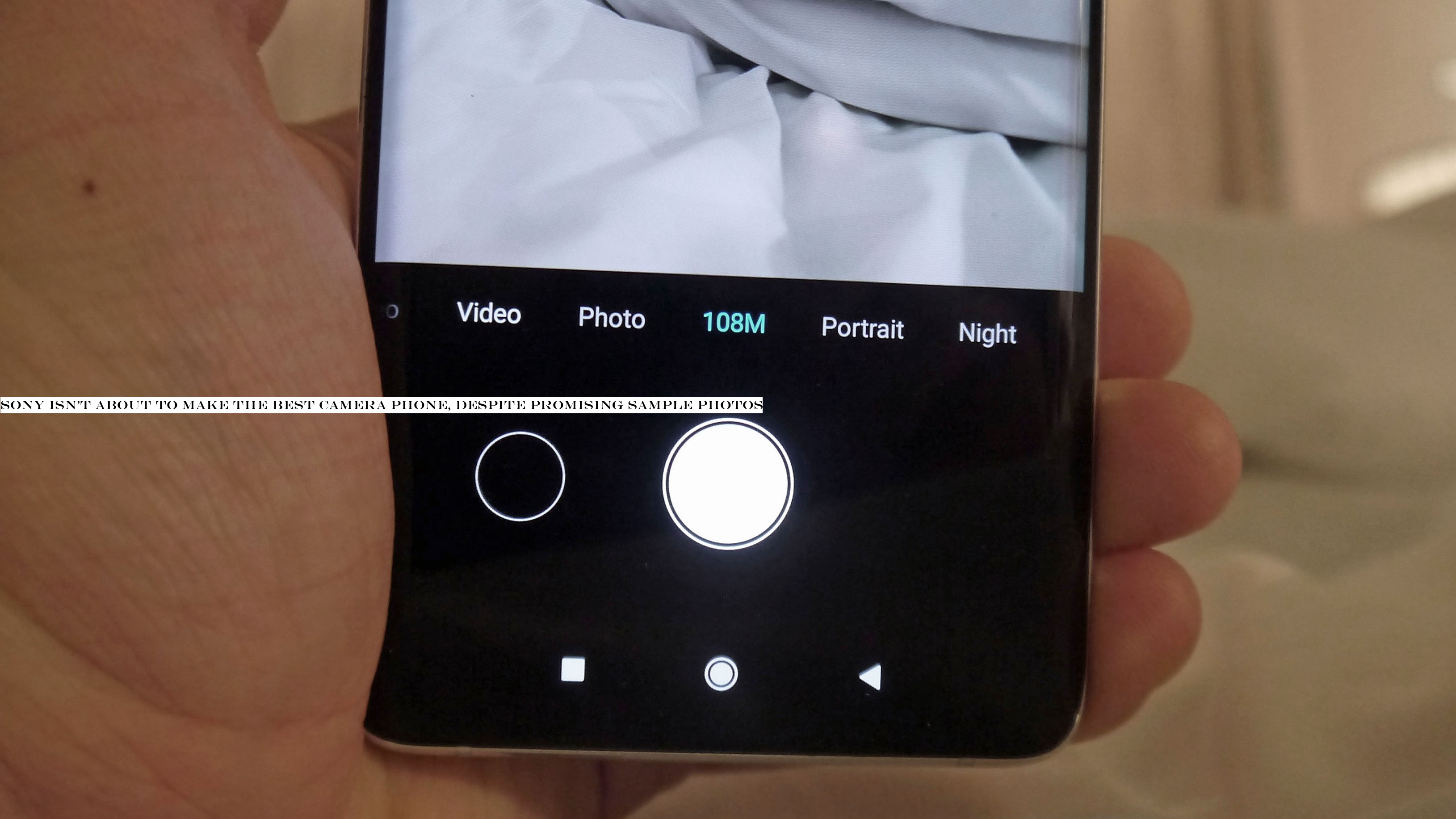 Sony isn't about to make the best camera phone, despite promising sample photos