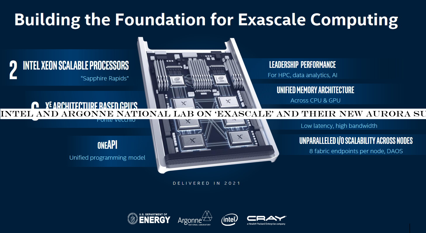 Intel and Argonne National Lab on ‘exascale& and their new Aurora supercomputer