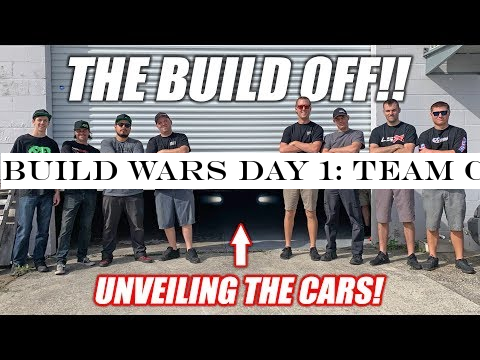 Build Wars DAY 1: Team Cleetus -VS- Team Boostedboiz ULTIMATE Youtube Build-Off!