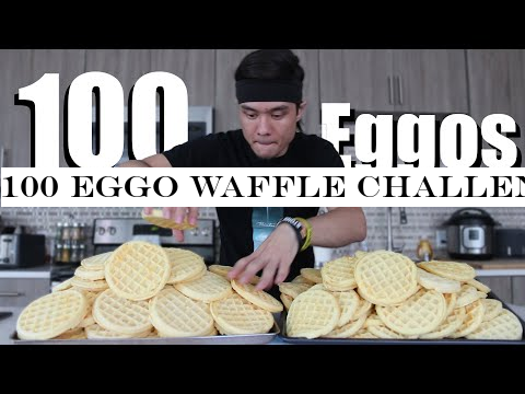 100 Eggo Waffle Challenge DESTROYED