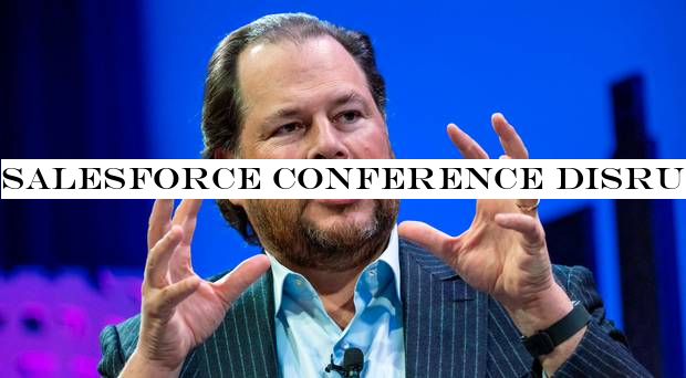 Salesforce conference disrupted by protests