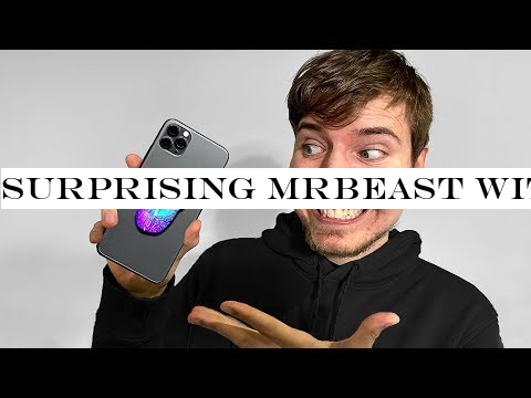 Surprising MrBeast With A Custom iPhone 11!!📱📞 (Giveaway)