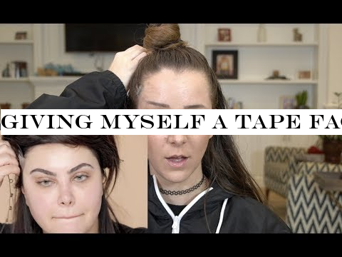 Giving Myself A Tape Face Lift