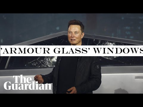 'Armour glass' windows on new Tesla Cybertruck shatter during demonstration