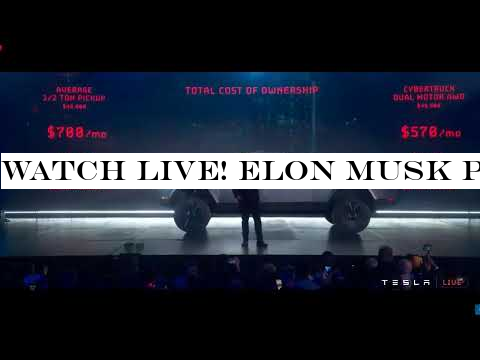 WATCH LIVE! Elon Musk presents the new Tesla Cybertruck Launch