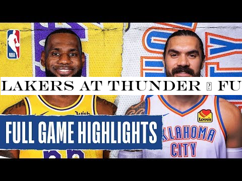 LAKERS at THUNDER | FULL GAME HIGHLIGHTS | November 22, 2019