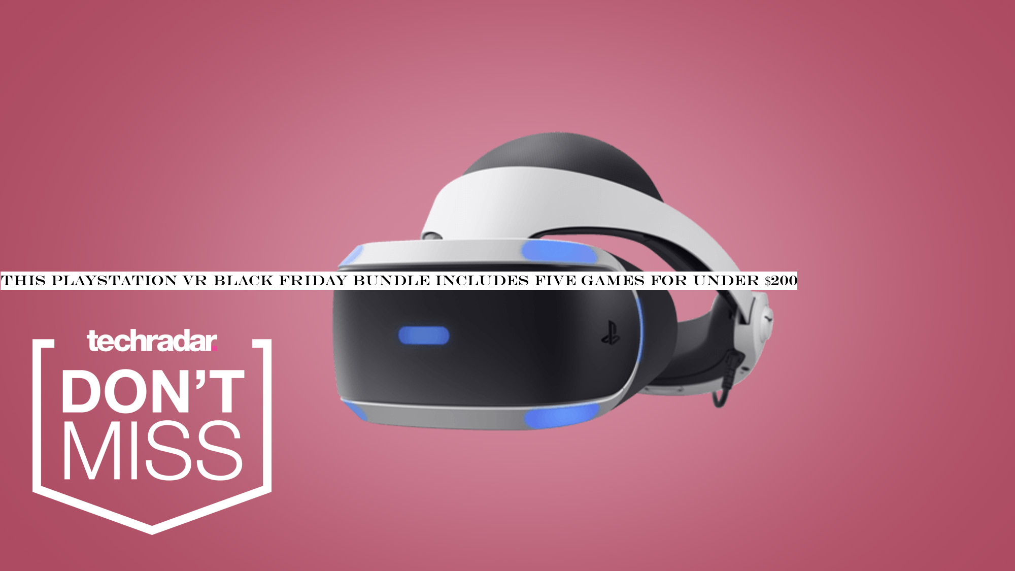 This PlayStation VR Black Friday bundle includes five games for under $200