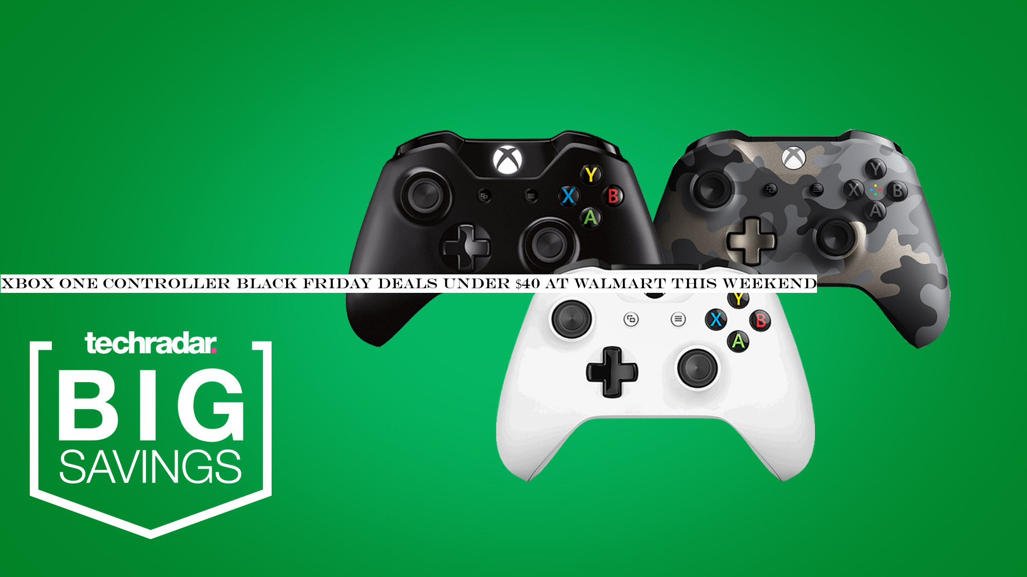 Xbox One controller Black Friday deals under $40 at Walmart this weekend