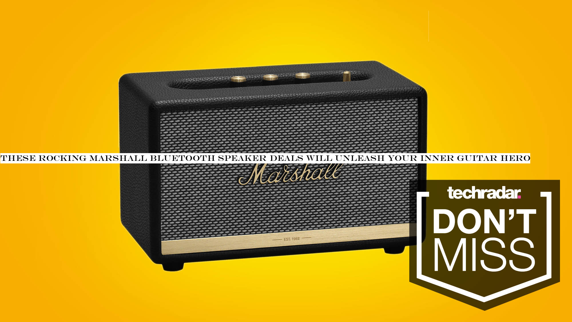 These rocking Marshall Bluetooth speaker deals will unleash your inner guitar hero