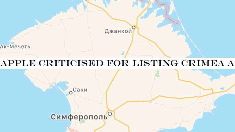 Apple criticised for listing Crimea as Russian territory on its apps