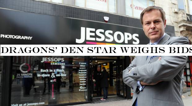 Dragons& Den star weighs bids to sell Jessops camera chain