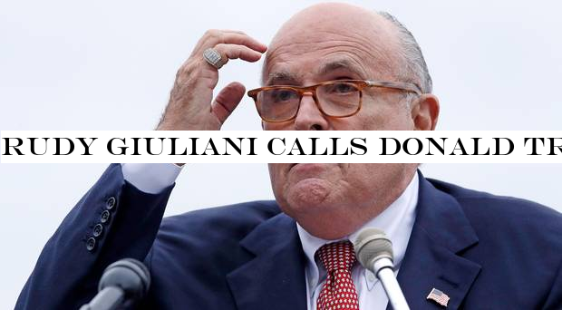 Rudy Giuliani calls Donald Trump to tell him he was joking about having an 'insurance policy'