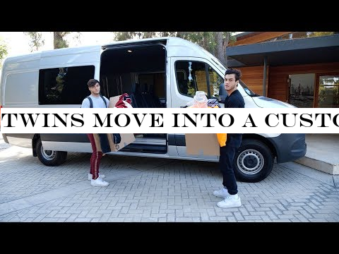 Twins Move Into A Custom Built Van Together