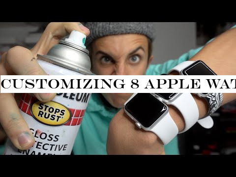 Customizing 8 Apple Watches⌚️💦Then Giving Them Away!!