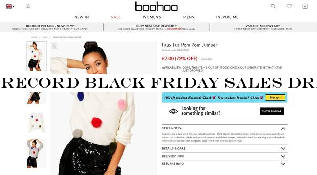 Record Black Friday sales drive Boohoo to ‘strong& trading performance