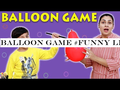 BALLOON GAME #Funny Learning Game Moral Story for Kids | Aayu and Pihu Show