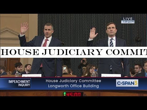 House Judiciary Committee Impeachment Inquiry Evidence Hearing