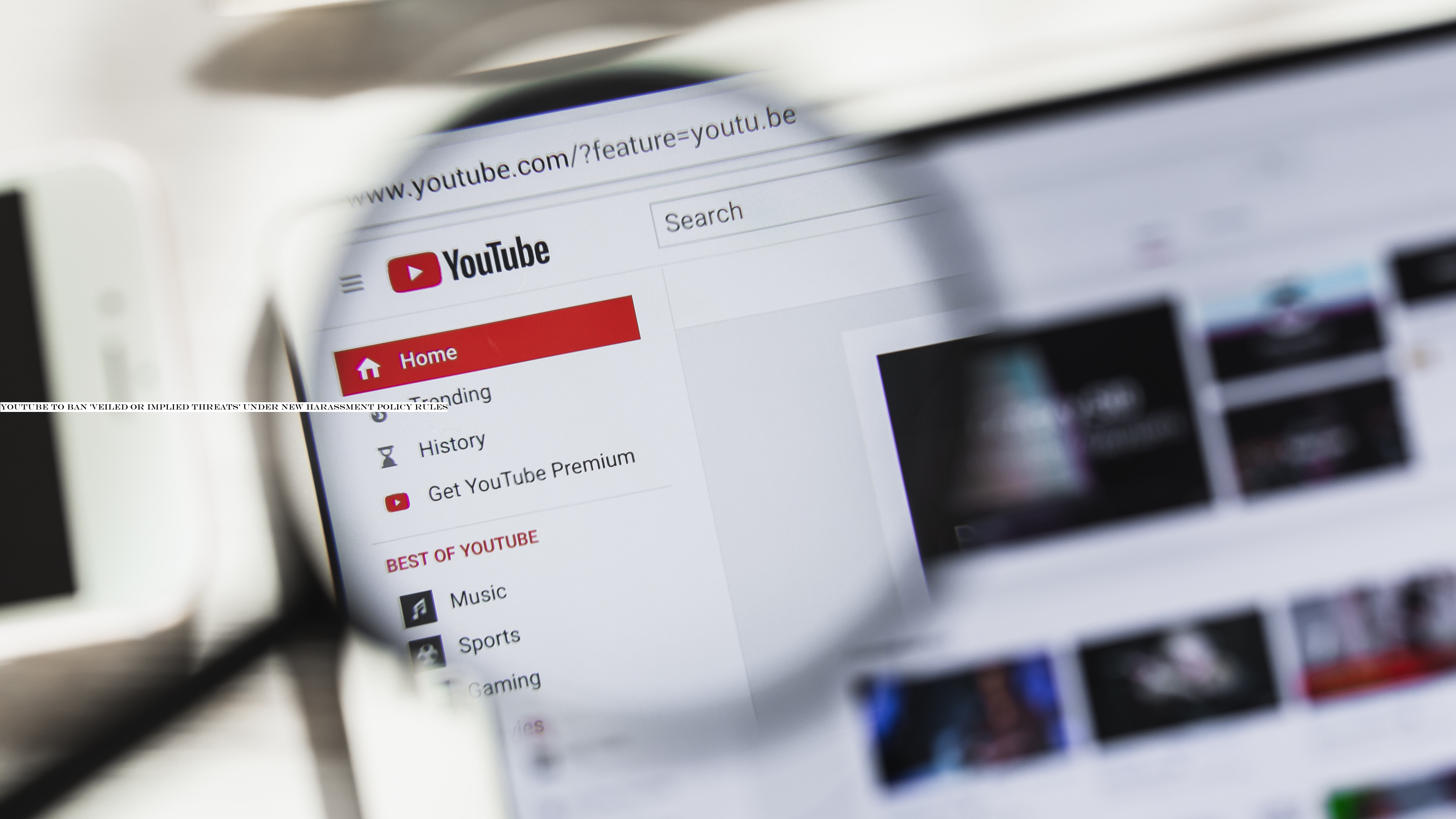 YouTube to ban 'veiled or implied threats' under new harassment policy rules