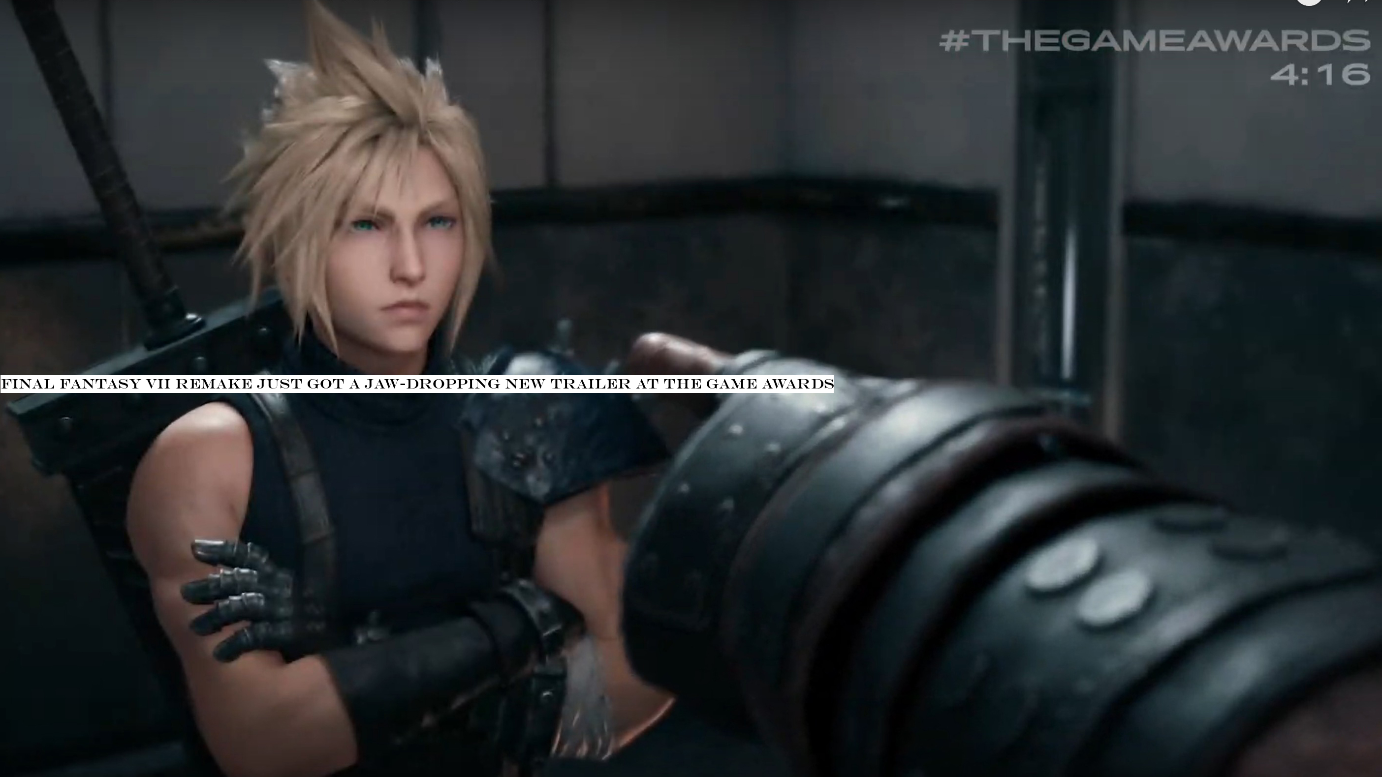 Final Fantasy VII Remake just got a jaw-dropping new trailer at the Game Awards