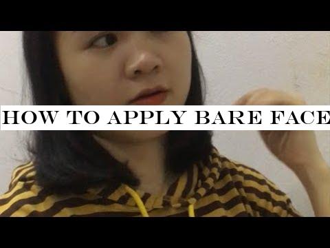 How to apply bare face, How to remove face imperfections