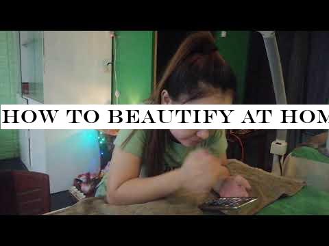 How to beautify at home, Beautiful girl makeup before going to a party