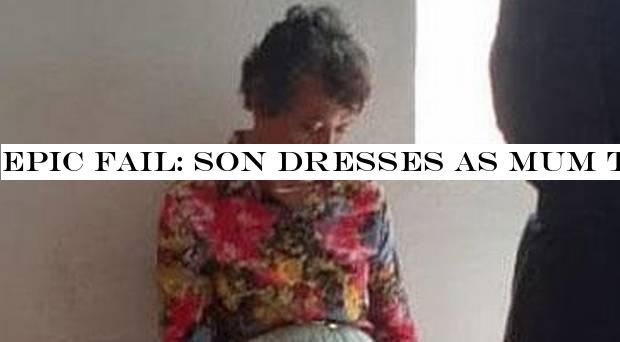 Epic fail: Son dresses as mum to sit her driving test