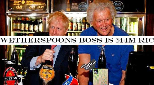 Wetherspoons boss is £44m richer after vote