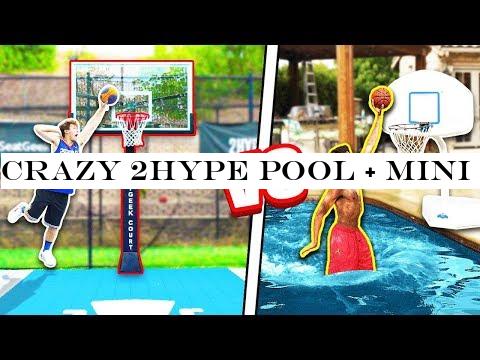 CRAZY 2HYPE Pool + Mini Hoop Dunk Contest! ft. DDG -Randall Twins