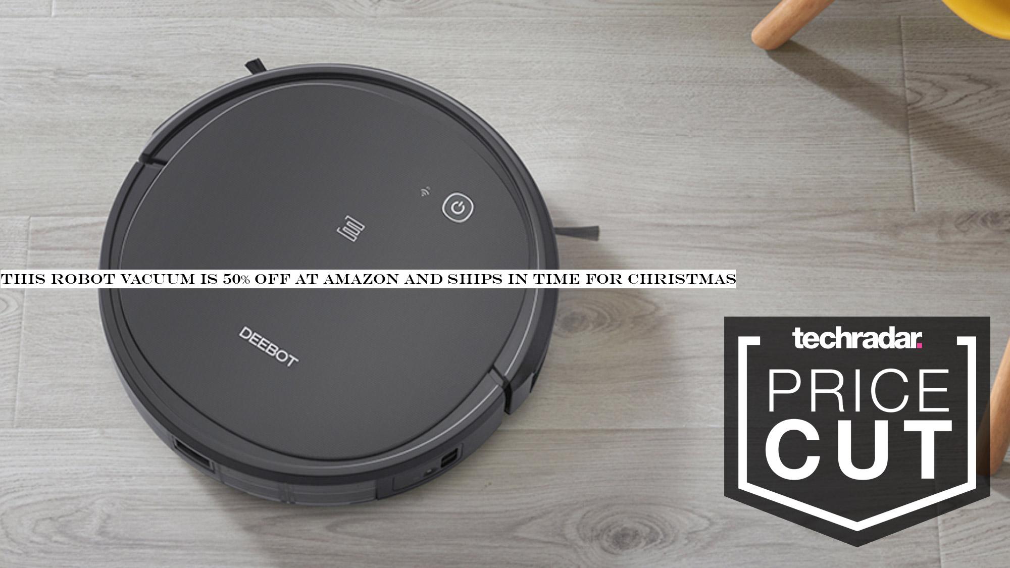 This robot vacuum is 50% off at Amazon and ships in time for Christmas