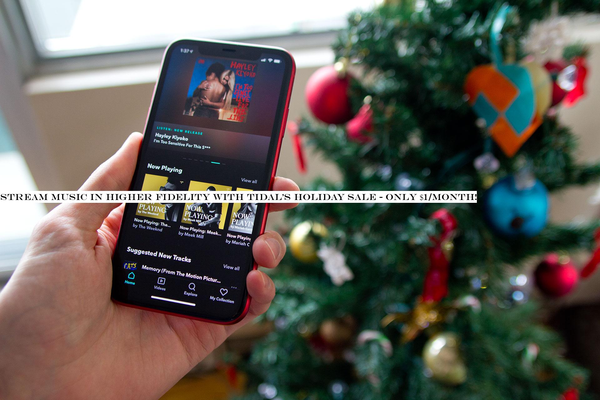 Stream music in higher fidelity with TIDAL's holiday sale - only $1/month!