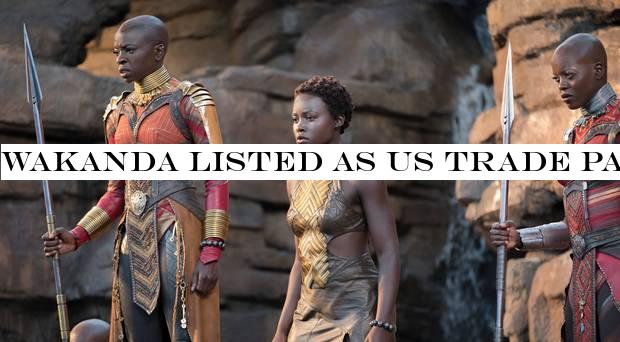 Wakanda listed as US trade partner on government website