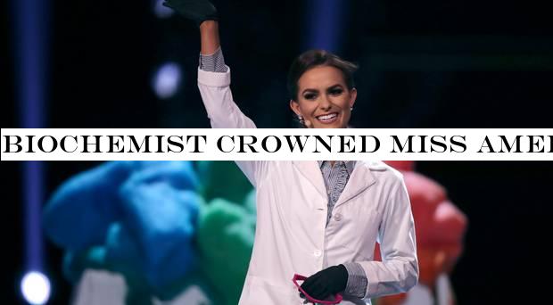 Biochemist crowned Miss America after on-stage science demonstration