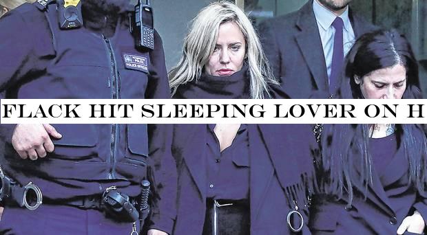 Flack hit sleeping lover on head with lamp, court hears