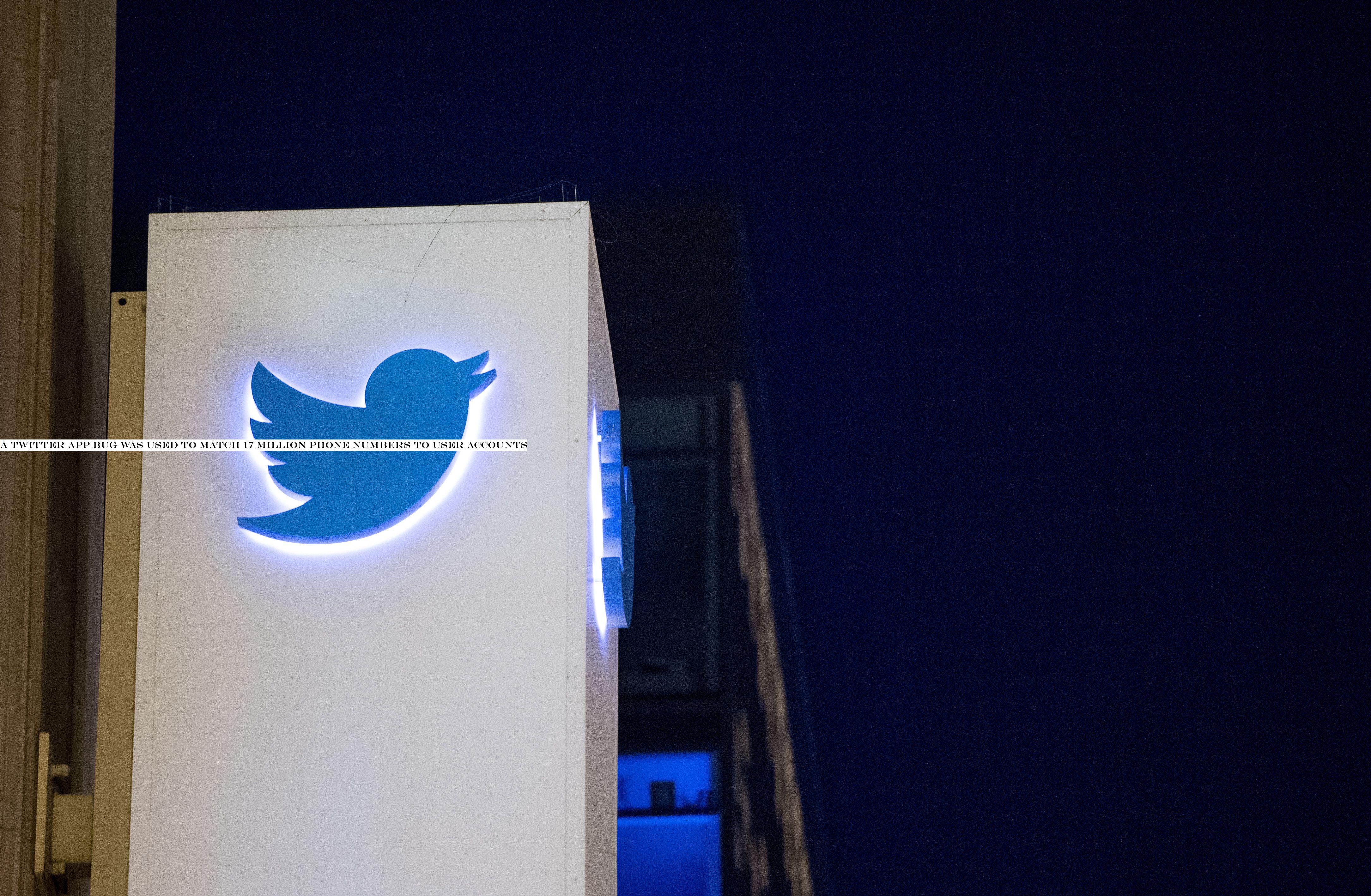 A Twitter app bug was used to match 17 million phone numbers to user accounts