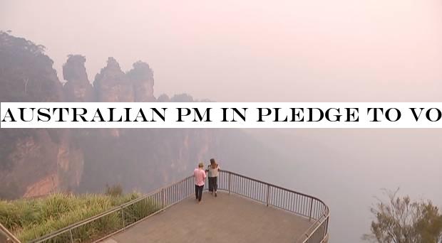 Australian PM in pledge to volunteer firefighters as wildfire battle continues